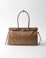 Prada Bonnie Large Leather Handbag - Image 5